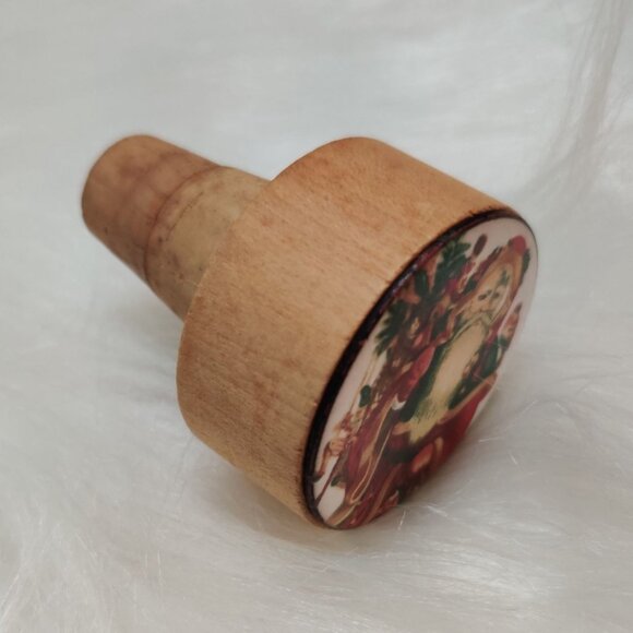 F. Albrecht The Corker Santa Wine Bottle Cork Stopper Barware Christmas Holiday - Picture 6 of 7